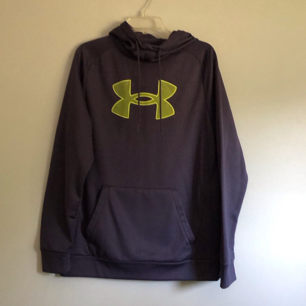UNDER ARMOUR Loose Fit Hoodie, size M, blue